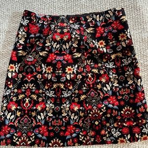 Corduroy mini skirt loft